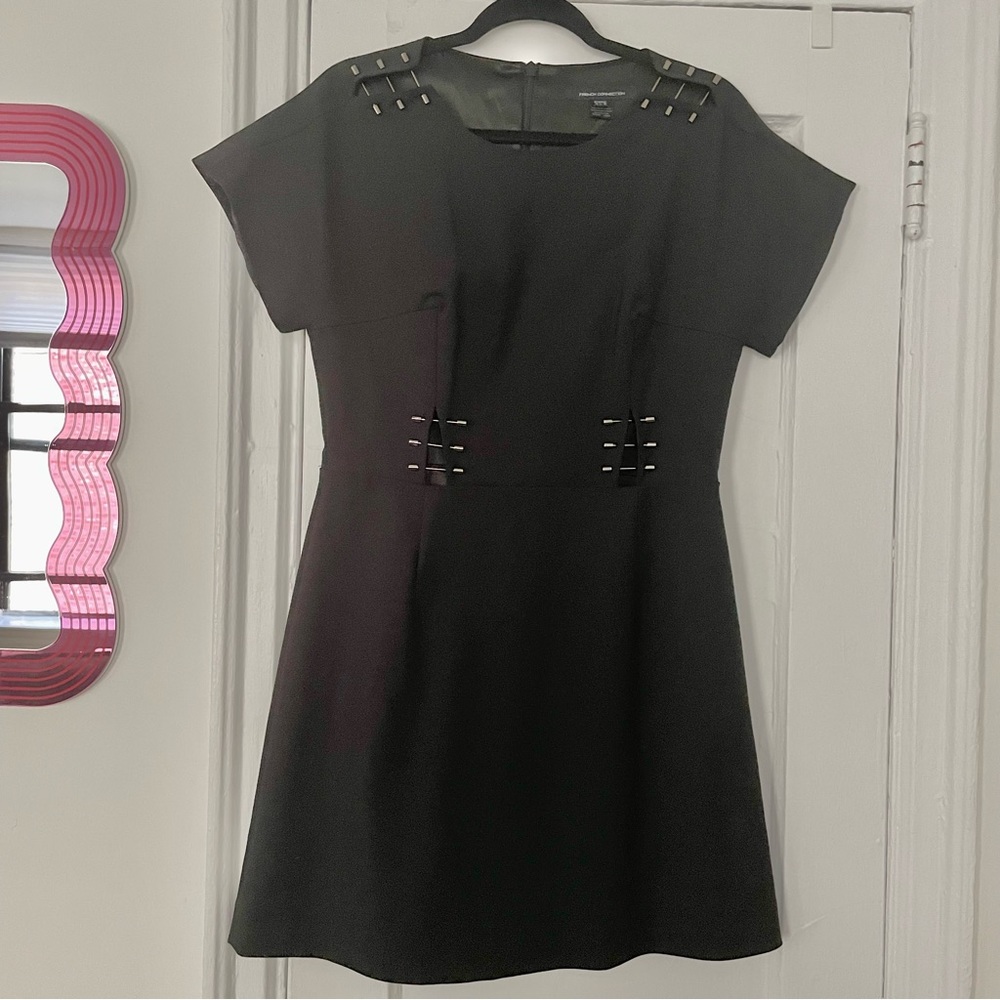 WORN ONCE French Connection Little Black Dress with Cutouts